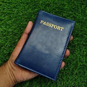 Leather Passport Cover, Travel Passport Holder, Travel Bifold Passport Cover